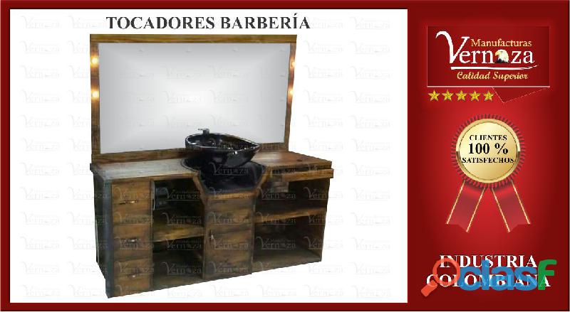 0303 TOCADORES VARIOS CON 3 CAJONES Y BOMBILLOS