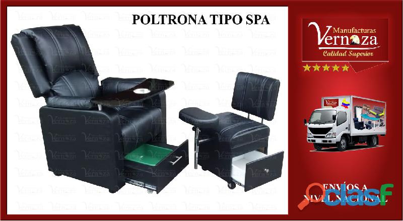 12 ELEGANTE POLTRONA PARA PEDICURE TIPO SPA.