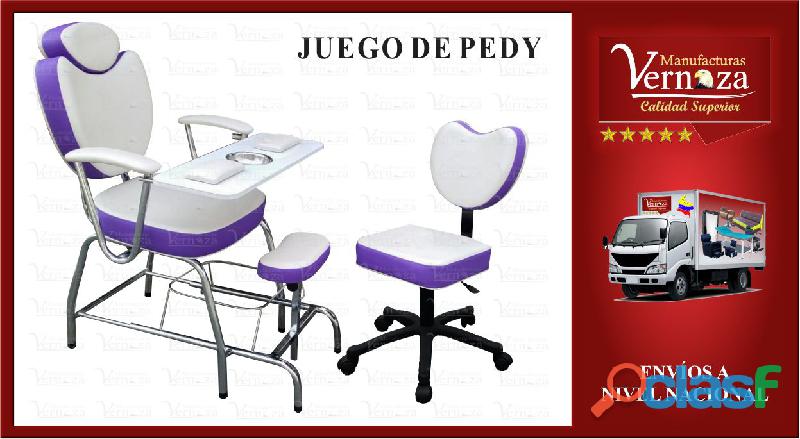 6. SILLA DE PEDICURA Y MANICURA CON COMODO ESPALDAR