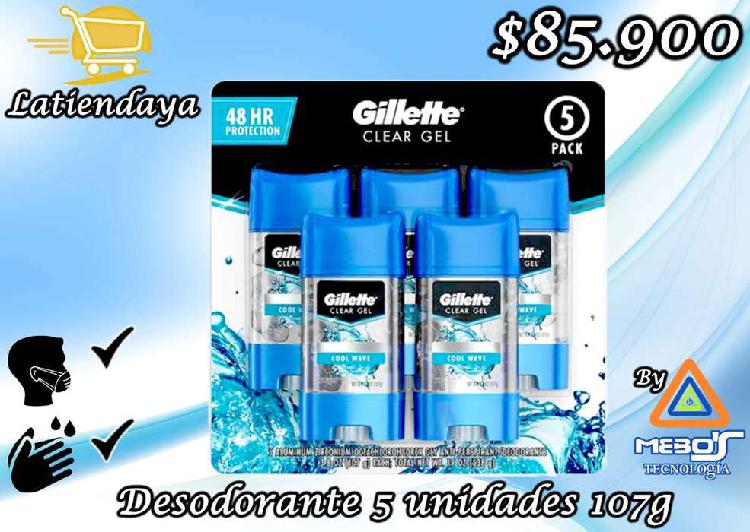 Desodorante Gillette 5 unidades 107g