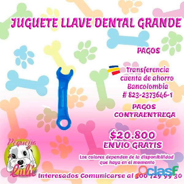 JUGUETE PARA PERROS DENTAL LLAVE