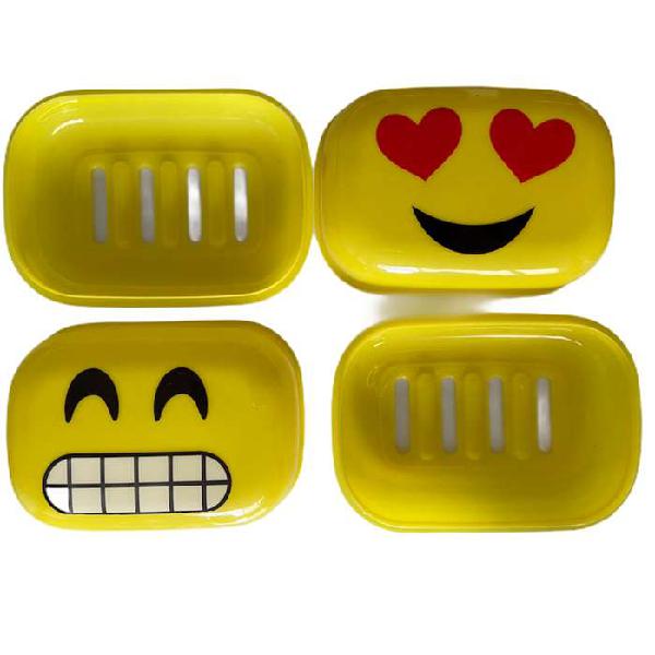 Jabonera Plástica Emojis x 2 Unidades