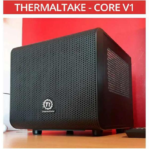 Mini Itx Thermaltake Core V1 Negra gamer rgb