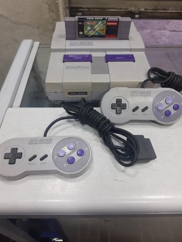 Super Nintendo Original + 2 Controles + Ac + Av + Cassette