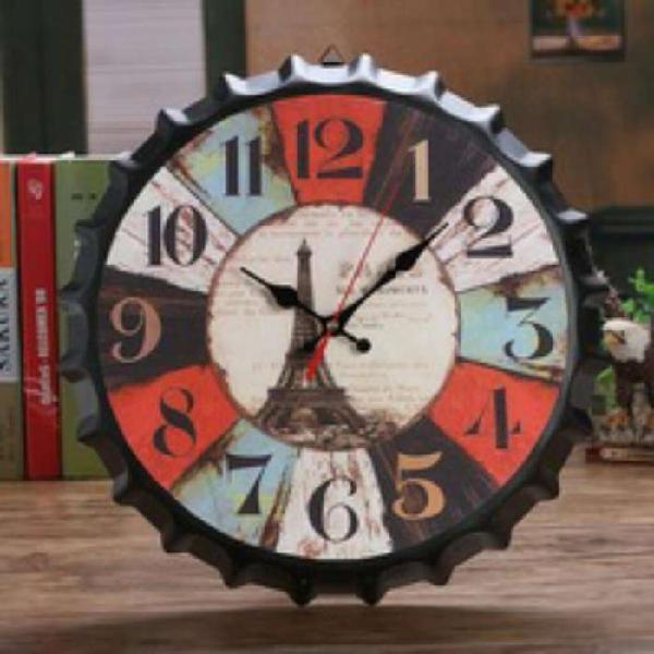 Tapas Reloj Decorativas Retro Garage