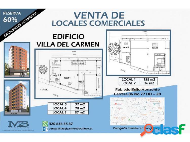 Venta de locales robledo bello horizonte