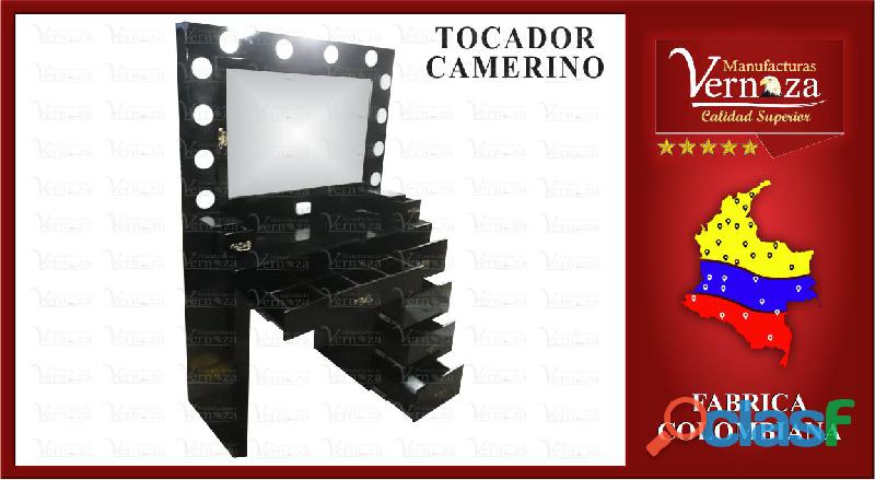 00014 ESPEJO TOCADOR CAMERINO CON 12 ELEGANTES BOMBILLOS