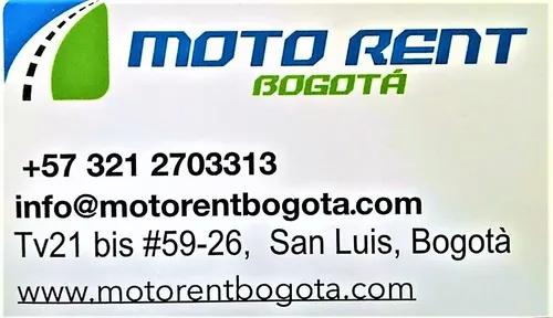 Alquiler De Moto Bogotá