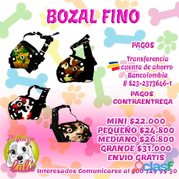 BOZAL PARA PERROS FINO