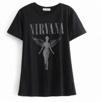 Camiseta Negra Nirvana