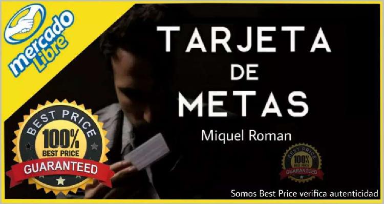 Curso tarjeta de metas de Miquel Roman en español completo