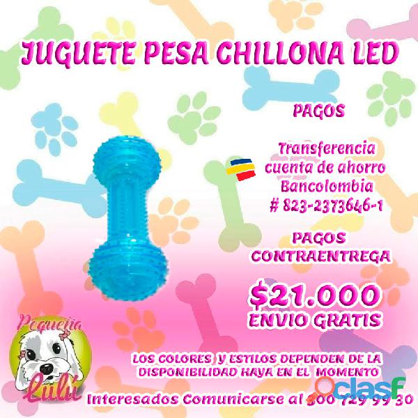 JUGUETE PARA PERROS HUESO LED