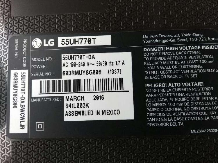 Tv Lg 55uh770t para Repuesto