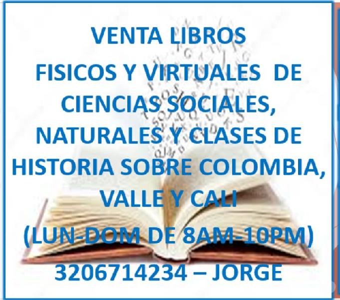 VENTA LIBROS FISICOS, VIRTUALES Y CLASES DE HISTORIA