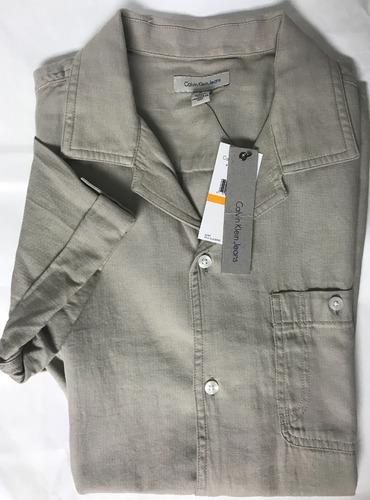 Calvin Klein Jeans Camisa Manga Corta 100% Original Talla S