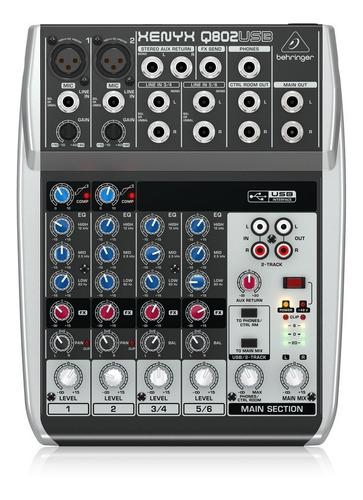 Mezclador Análogo Híbridas / Interfaz Behringer Q802usb