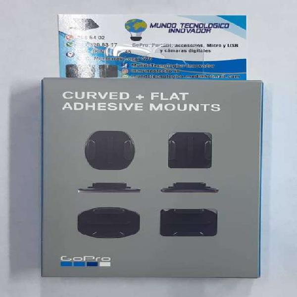 Curved +Flat Adhesive Mounts (Adhesivos curvos y planos)
