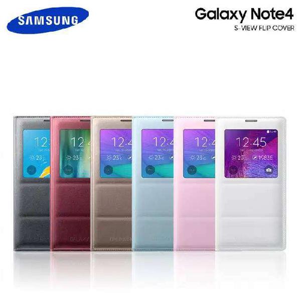 Estuche S View Cover Samsung Galaxy Note 4 Colores