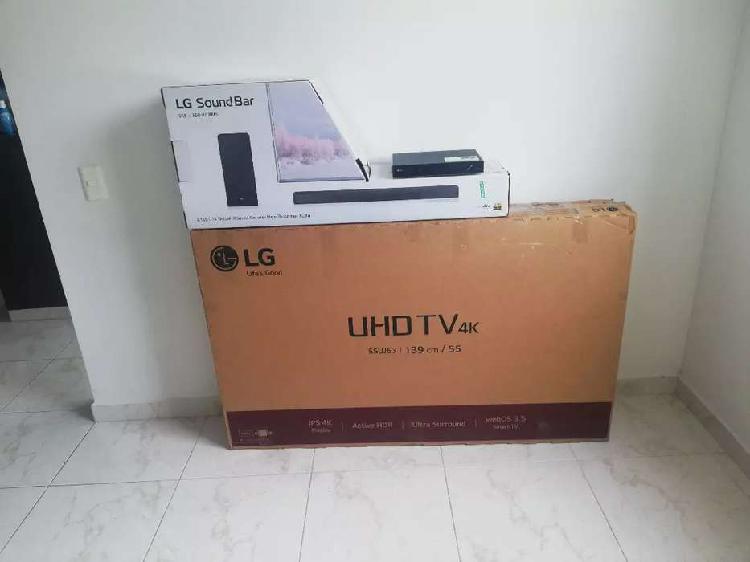 SUPER COMBO LG TV SMART TV LED UHD 4K 55" + barra de sonido