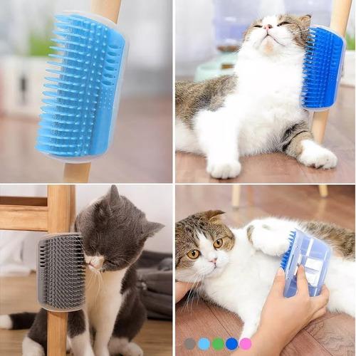 Cepillo Rascador Masajeador Para Gatos + Catnip