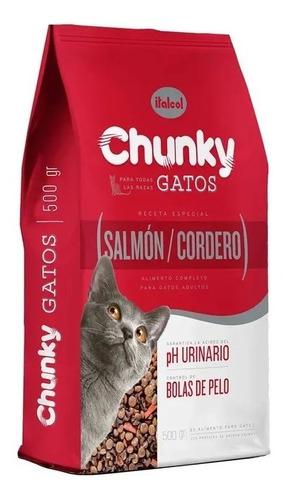 Chunky Gatos Salmón Y Cordero 1.5 Kg