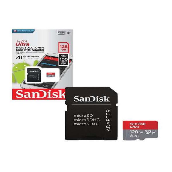 Memoria SanDisk Ultra de 128 GB 100 MB/s 667X Clase 10