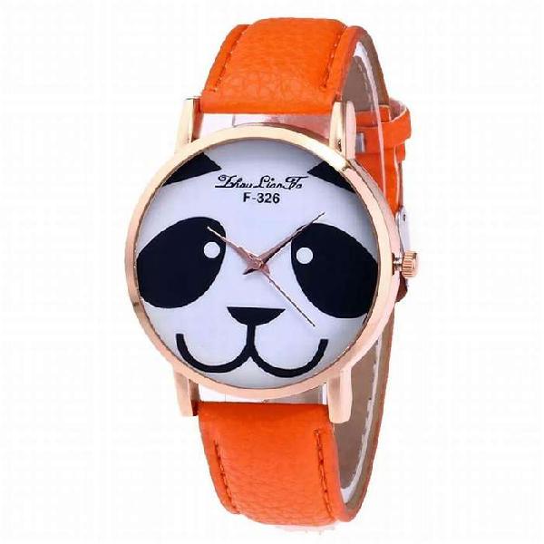 Reloj Cara de Panda Color Naranja envio gratuito