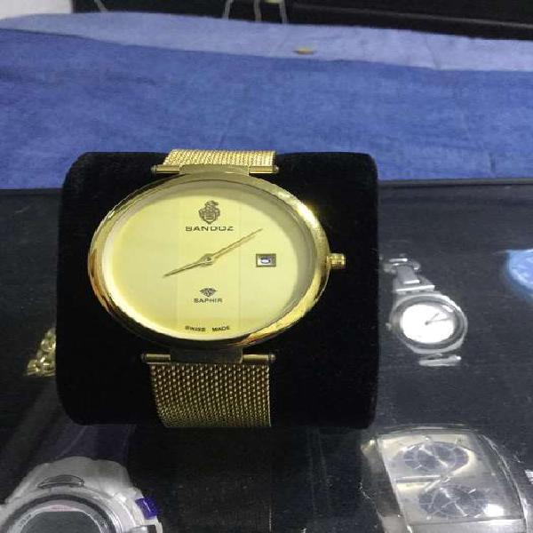 Reloj suizo Sandoz Saphir 2 tipos de Manillas