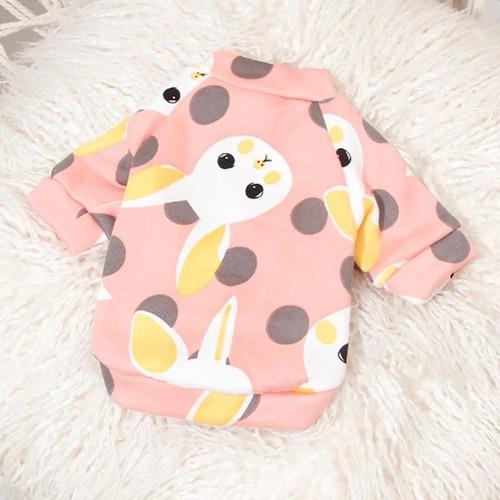 Ropa Vestido Para Perro Pequeño - Gato. T-s, Rosado Conejos