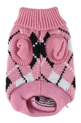 Saco Sueter Ropa Perro Pequeño-gato. Tejido Rosado. Talla S