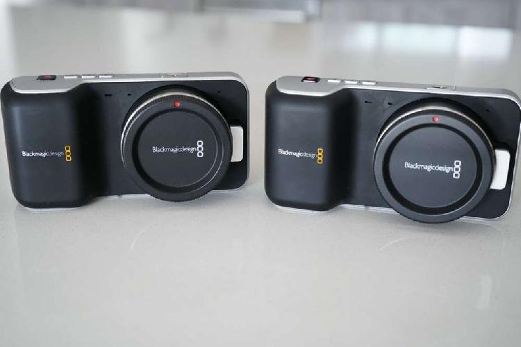 2 Blackmagic Pocket Cinema Camera (cuerpos) con montura