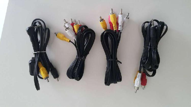 2 Cables RCA 3X3 y Cable Jack macho 3X1 y 2x1