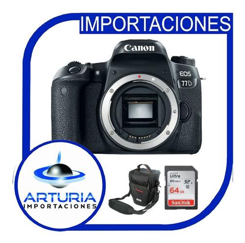 Canon 77d Sólo Cuerpo Incluye Memoria 64gb De 80mb/s +