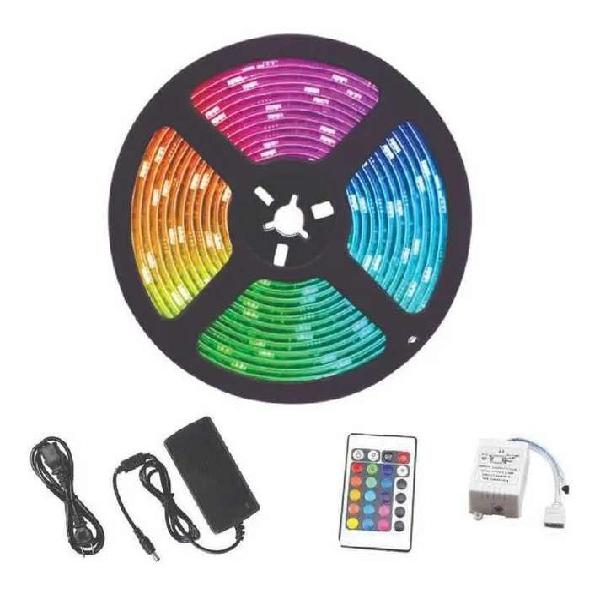 Cinta Led Multicolor Con Adaptador Y Control 5 mts