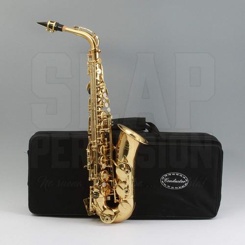 Saxofón Alto Dorado Importado Incluye Estuche Y Método