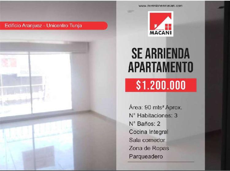Se Arrienda Apartamento Villas de Aranjuez - Unicentro Tunja
