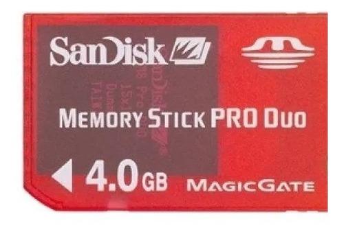 Sony Memory Stick Produo 4gb Memoria Para Camara Digital