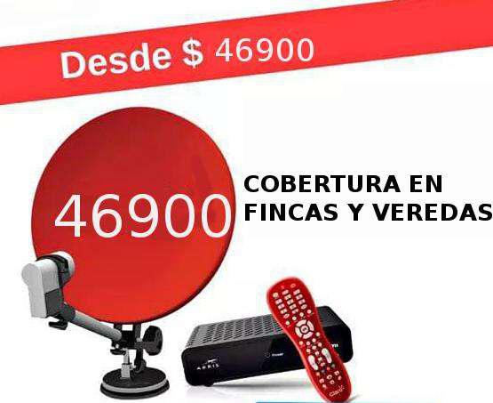 TELEVISION SATELITAL 46900$ , COBERTURA EN FINCAS VEREDAS