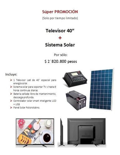 Televisor Full Hd 40 Pulgadas Vdc Solar Fotovoltaico