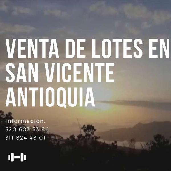 Venta de lotes en San vicente Antioquia