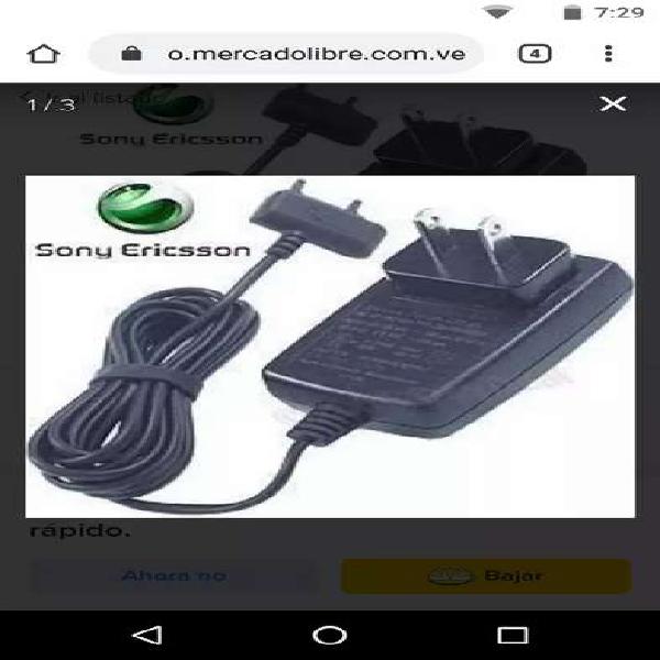 cargadores celular Sony Ericsson ( flechita )