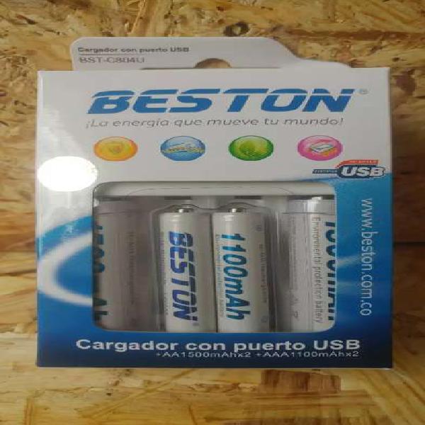 Cargador y baterias recargables