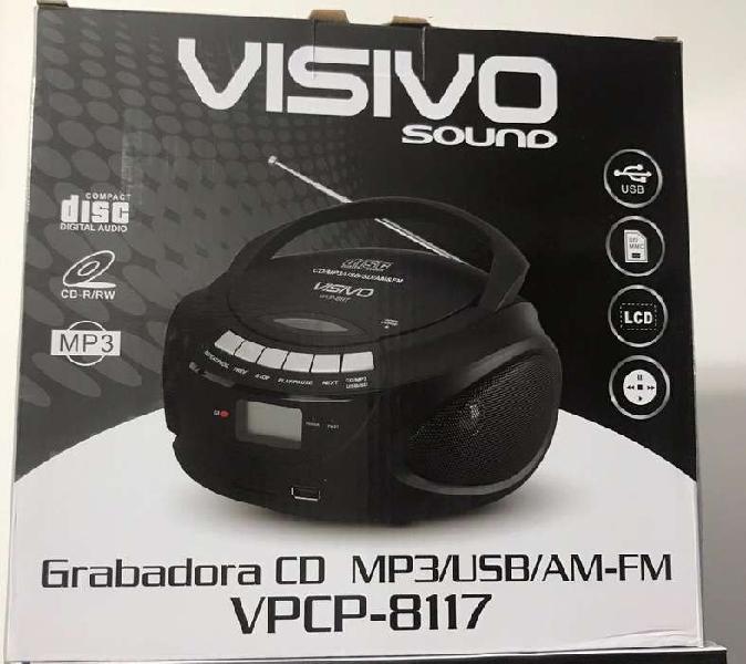 Grabadora Visivo CD -MP3/USB/Am-Fm ( Nuevo y garantizado)