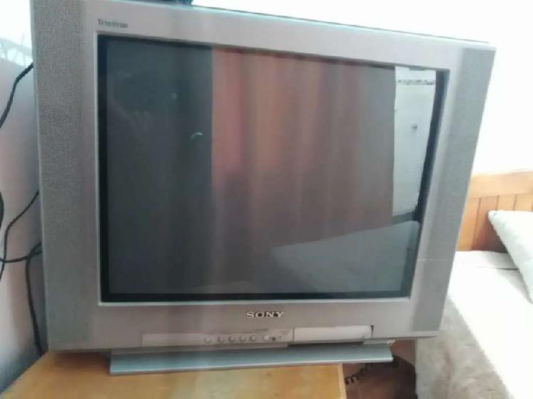 TV Sony color gris con negro