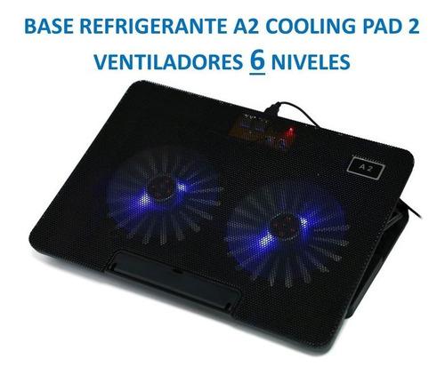 Base Refrigerante A2 Cooling Pad 2 Ventiladores 6 Niveles@gs