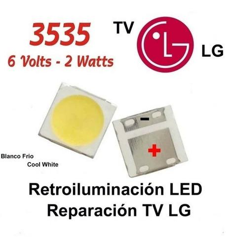 Diodos Led De Retroiluminacion 3535 6v 2w LG Cool White