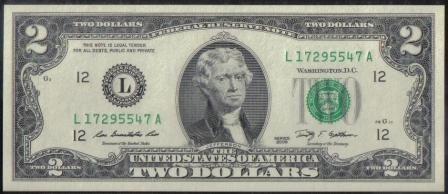 Eeuu, 2 Dollars 2009 P516a