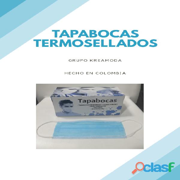Tapabocas desechables uso Médico e Institucional.