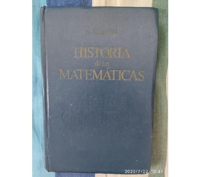 X 35MIL LIBRO HISTORIA DE LAS MATEMÁTICAS,K. RÍBNIKOV,ED.