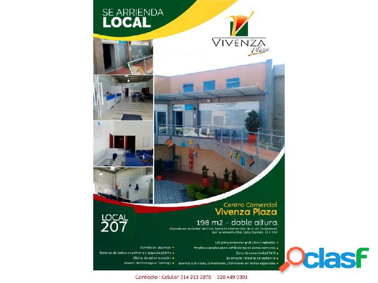 LOCAL COMERCIAL PLAZA VIVENZA CHIA